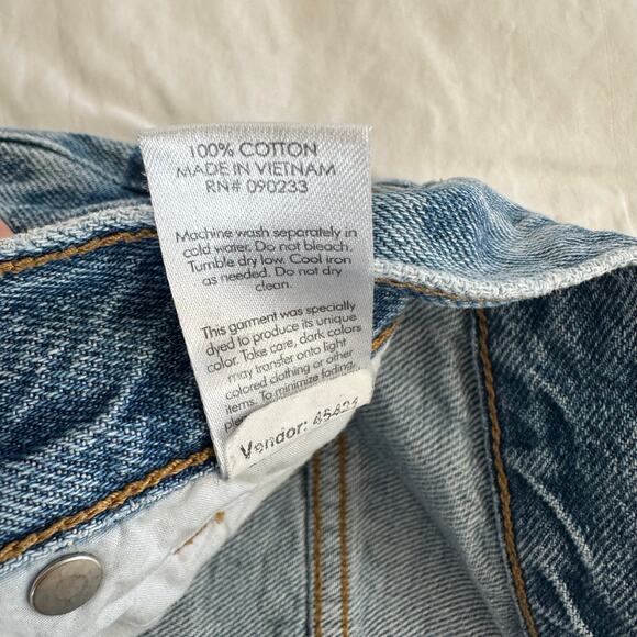 PacSun Eco Checkerboard High Waisted Straight Leg Jeans 100% Cotton SIze 23x26 - Picture 8 of 8